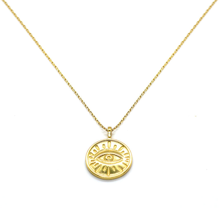 HALSKETTE “goldplattiert” mit Medallion