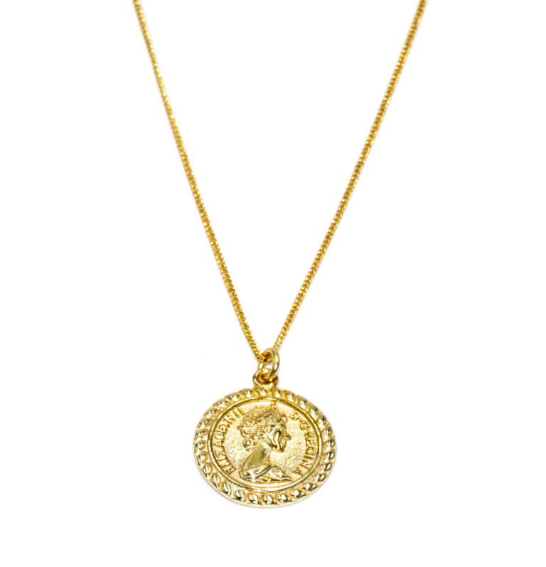 HALSKETTE “goldplattiert” mit Medallion