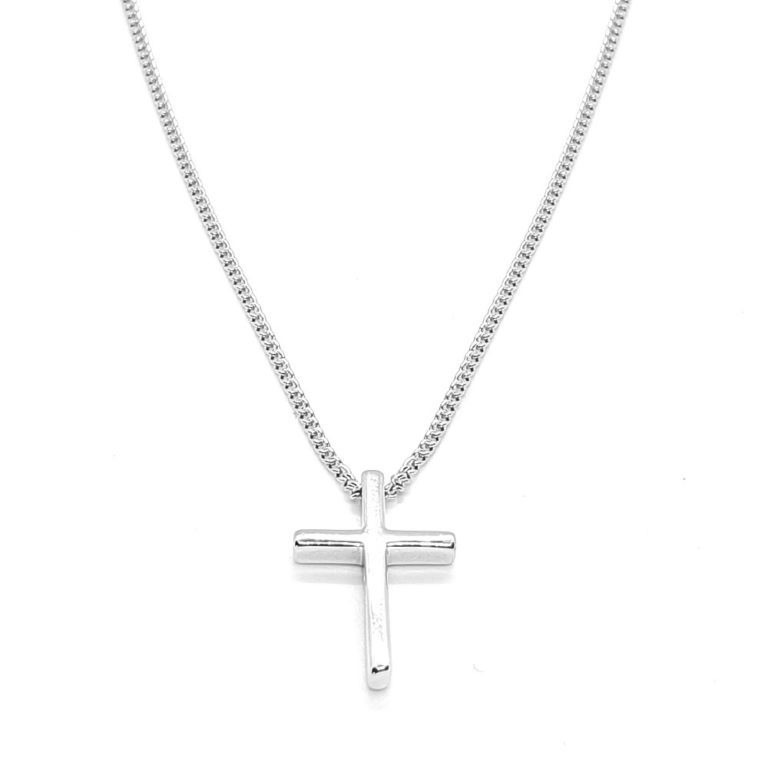 HALSKETTE “silber” mit Kreuz